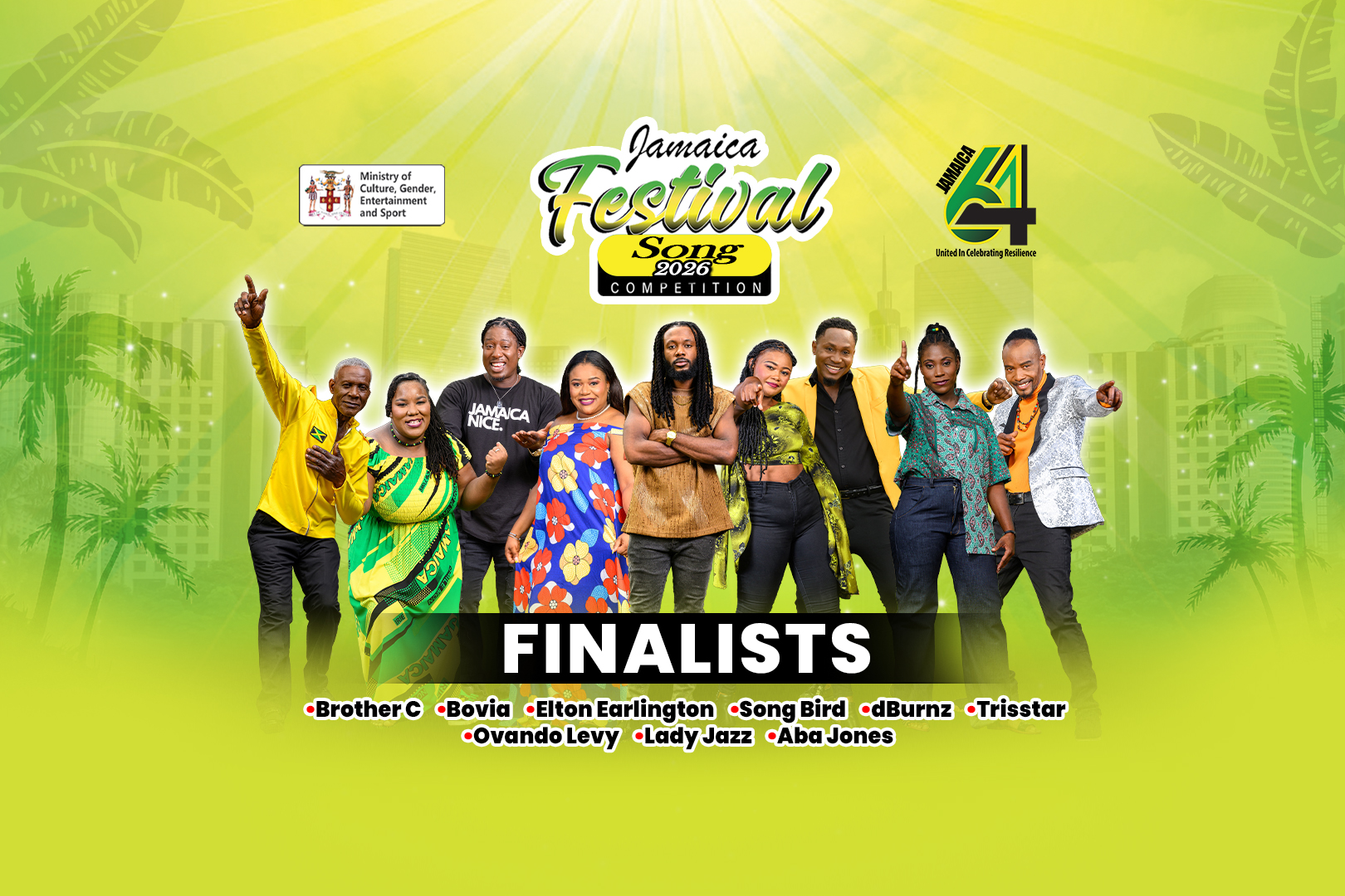 2026 FESTIVAL SONG FINALISTS 