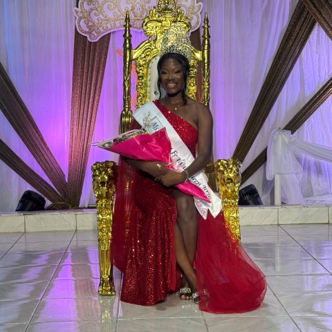 Miss St. Ann Festival Queen, Tavina Porter poses following her victory in the parish coronation competition on Sunday, June 21, at the Cecille’s Garden & Wedding Centre in Runaway Bay. The Senior Sales Executive will represent St Ann in the National Miss Jamaica Festival Queen Competition in August.