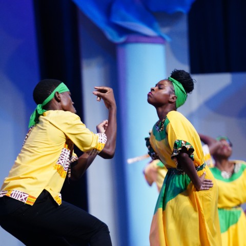 Performers from the Godfrey Stewart Performing Arts Society in Westmoreland entertain Gerreh from the Traditional Folk Forms category at Mello-Go-Roun’ held in August at the National Indoor Sports Centre.