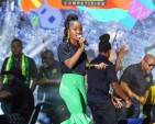 2025 winner of the Jamaica Festival song Competition Abigail “Abi-D” Dunstan in performance at the Finals held at Emancipation Park in St Andrew last July.