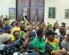 Audience members cheer on the 2026 Jamaica Festival Song finalists during the Bank of Jamaica (BOJ) Lunch Hour Concert on Thursday, June 26.