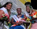 Miss Hanover Festival Queen Tracey-Ann Lewis (centre), is flanked by her runners up Destinya Locke (left) who took second place, and third place winner Tefilia Thompson. Lewis, will represent her parish at the national finals of the Miss Jamaica Festival Queen competition on August 1